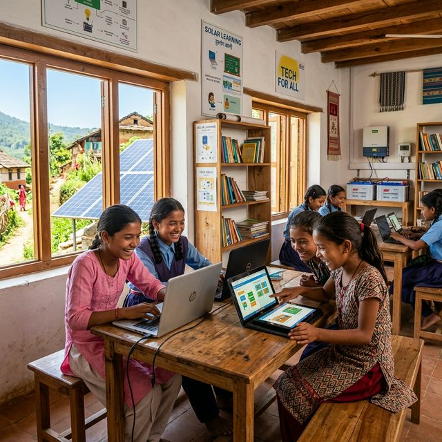 Library Light Rural Girls Digital Study Labs